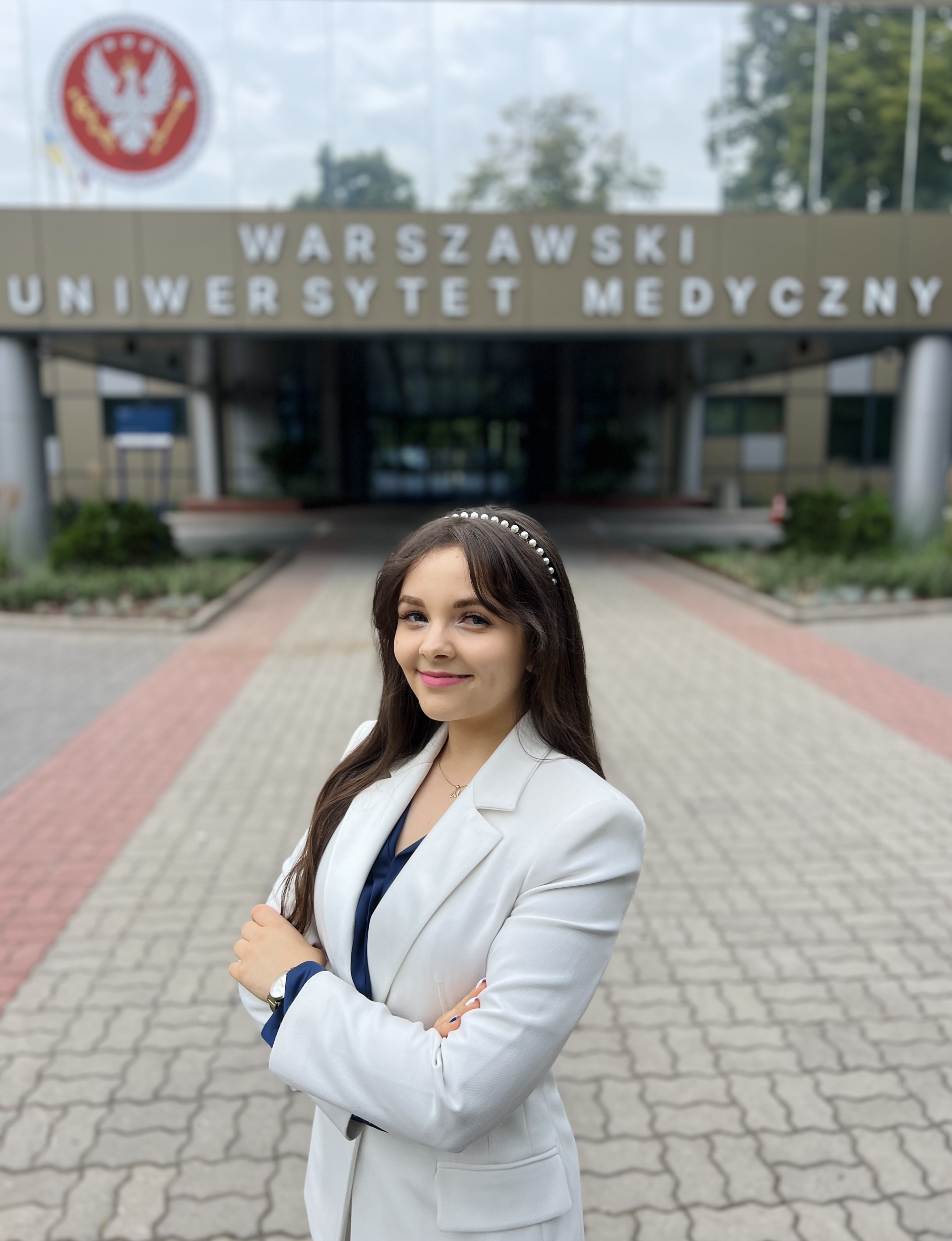 Magdalena Kędrak – Sekretarz Samorządu Studentów Warszawskiego Uniwersytetu Medycznego, zdjęcie portretowe